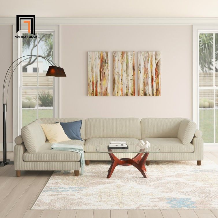  Bộ ghế sofa góc phòng khách GT99 Sandid 2m5 x 1m6 giá rẻ 