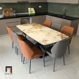  Bộ bàn ăn hiện đại 6 ghế 57-BAD6-Delei cho căn hộ chung cư 
