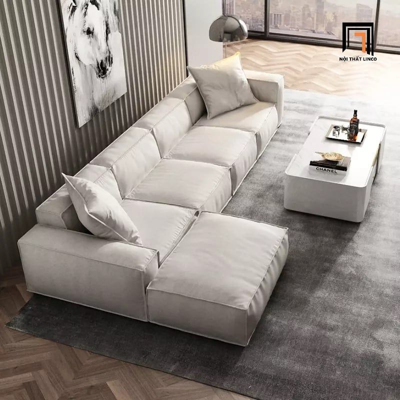  Set ghế sofa U module 3m7 UT103 Kedu vải nỉ mềm cao cấp 