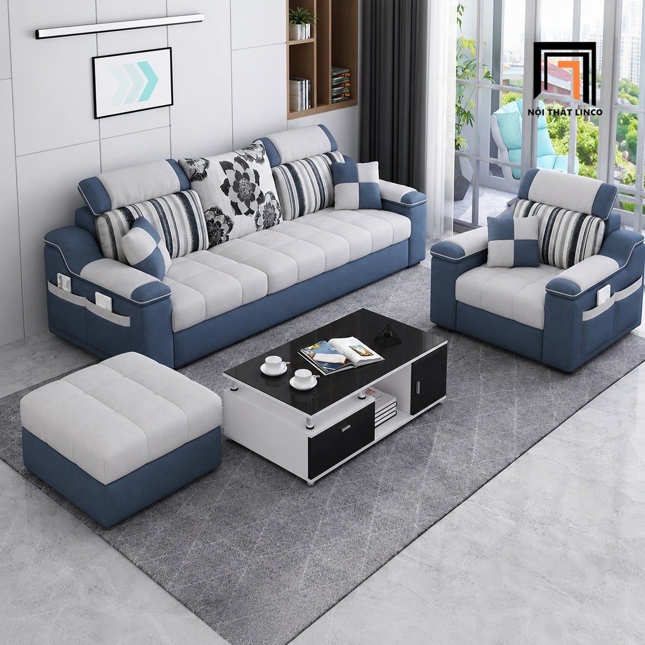  Bộ ghế sofa KT198 Slopy kê đầu điều chỉnh linh hoạt 