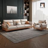  Sofa phòng khách KT29 Appelo thiết kế sang trọng bọc da giả 