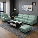  Sofa phòng khách KT66 Mannon da giả thanh lịch hiện đại 