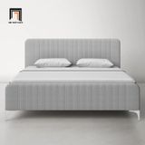  Giường ngủ căn hộ chung cư GN110 Brent bọc vải xám 1m6 x 2m 