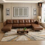  Ghế sofa U UT70 Foia dài 3m1 màu nâu đậm thiết kế tinh tế 