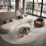  Bộ sofa KT25 Lunter cong mềm mại phối màu vải nhung 