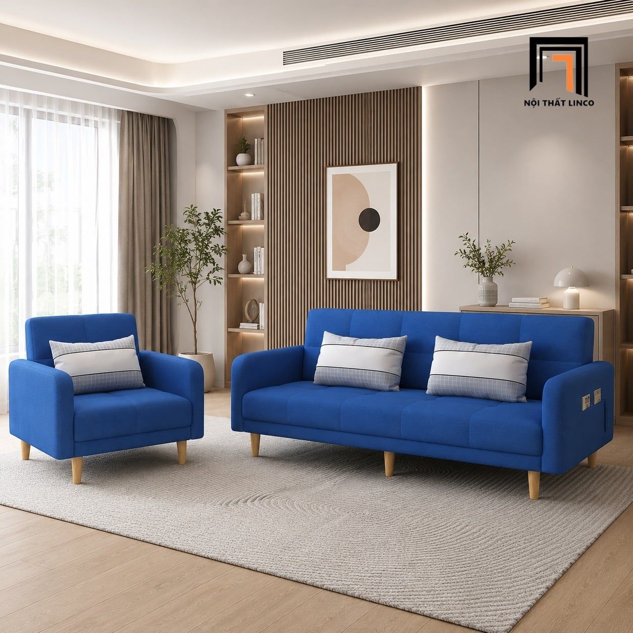  Sofa văn phòng đa năng KT188 Simon kiểu dáng gọn đẹp 