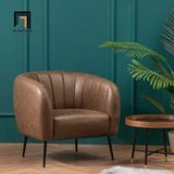  Ghế sofa đơn da công nghiệp DT10 Indianola màu nâu sang trọng 