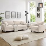  Sofa phòng khách nhỏ KT178 Iceola tông xám trắng hiện đại 