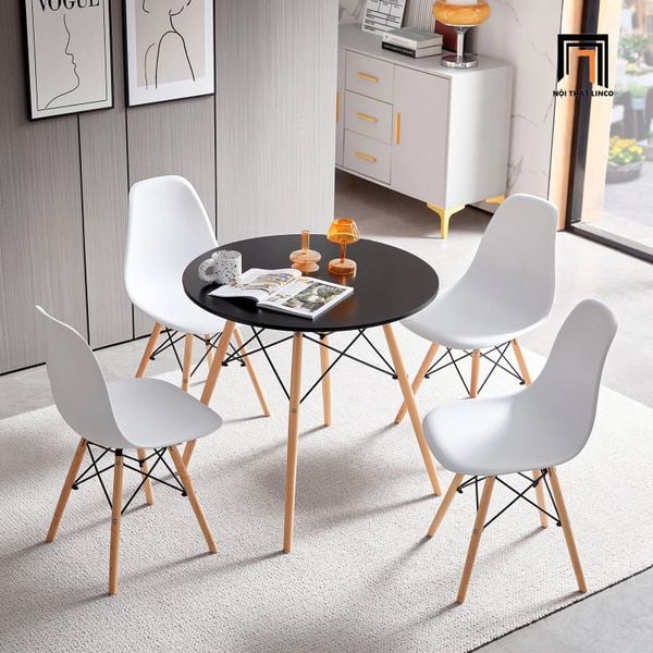 bàn ăn tròn 4 ghế ngồi