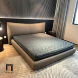  Giường ngủ da công nghiệp trẻ trung GN116 Numan màu xám ghi 