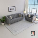 Sofa phòng khách nhỏ KT171 Birron vải nhung cao cấp 