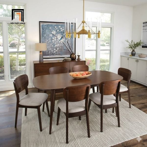 bộ bàn ghế ăn gia đình đẹp