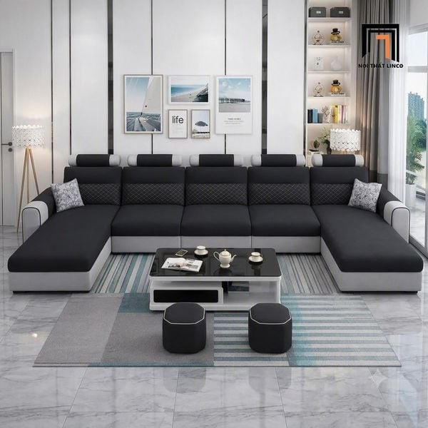 sofa chữ U dài 3m4