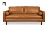  Sofa băng da công nghiệp BT13 Brevard dài 1m9 nâu sang trọng 