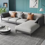  Sofa U da chống trầy UT97 Lesca 3m2 màu xám hiện đại 