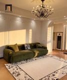  Ghế sofa băng nỉ màu xanh rêu BHQ46 Valley dài 2m2 sang trọng 