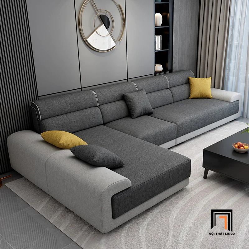  Sofa U phối màu vải UT61 Aparte dài 3m2 phong cách hiện đại 