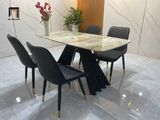  Bộ bàn ghế ăn gia đình cao cấp 20-BAD4-Pinos 4 ghế nệm 