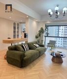  Ghế sofa băng nỉ màu xanh rêu BHQ46 Valley dài 2m2 sang trọng 