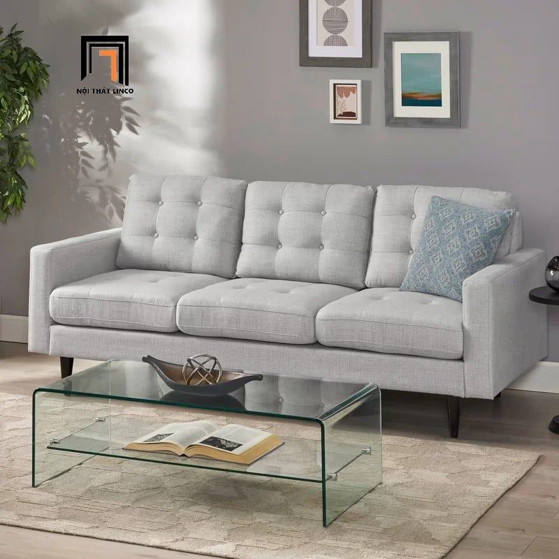  Ghế sofa băng BT8 Ramadin gia đình 2m 3 chỗ ngồi màu xám 