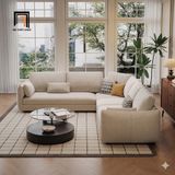  Bộ ghế sofa góc L vải nỉ GT284 Lacon 2m8 x 2m2 cho gia đình 
