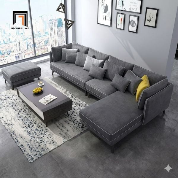 sofa góc 3m1 x 1m6 giá rẻ