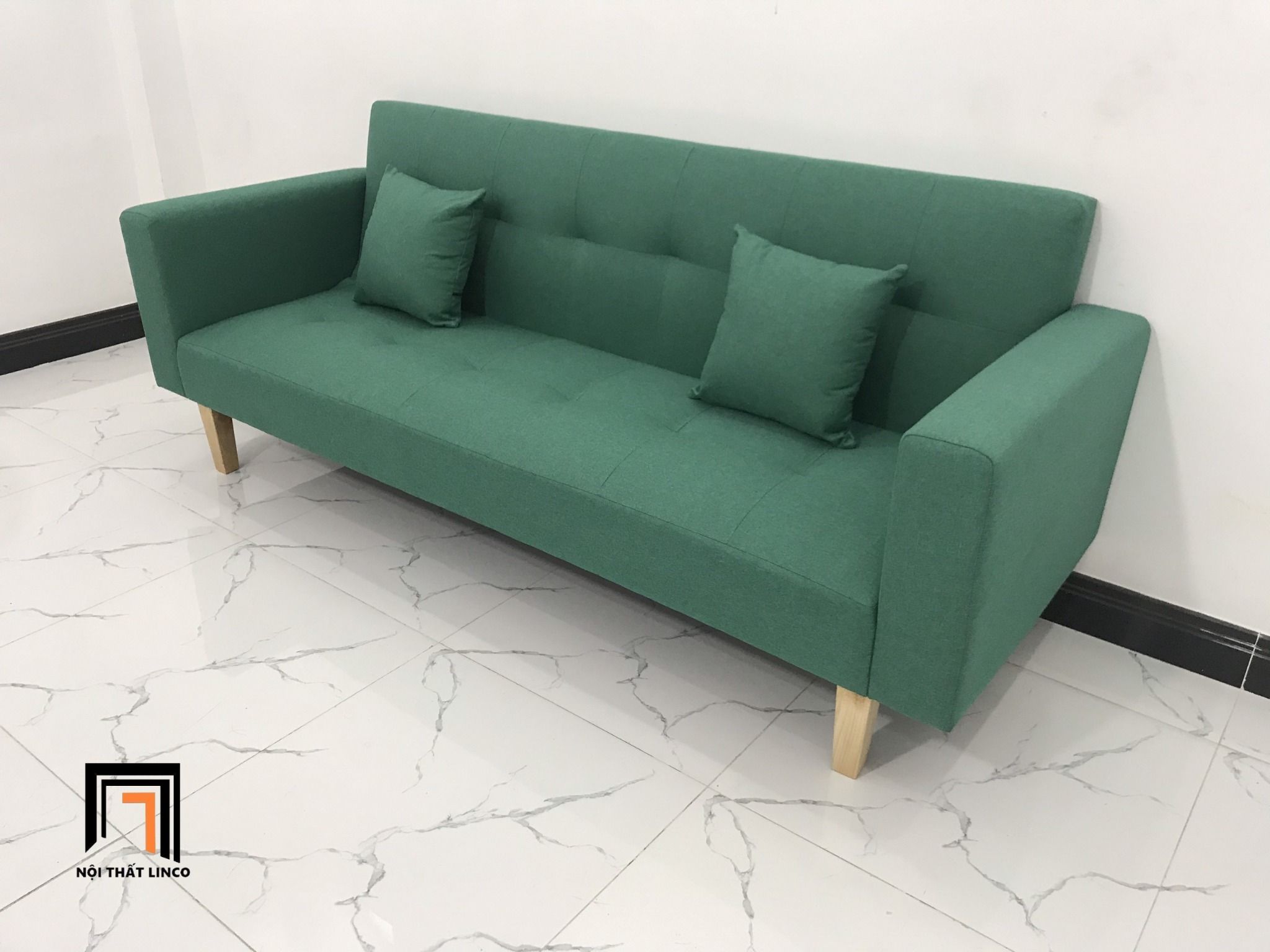  Bộ ghế sofa giường thông minh GBL2 2m hiện đại màu xanh ngọc 