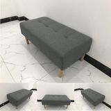  Ghế sofa đôn chữ nhật giá rẻ 1m x 50 màu xám lông chuột 