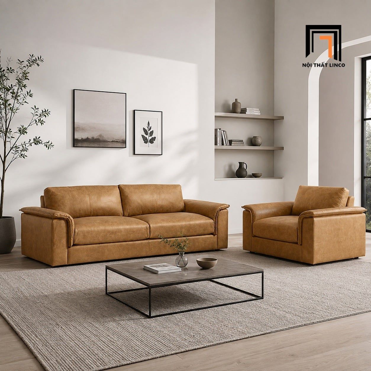  Sofa da cao cấp KT175 Wythe mang phong cách đẳng cấp 