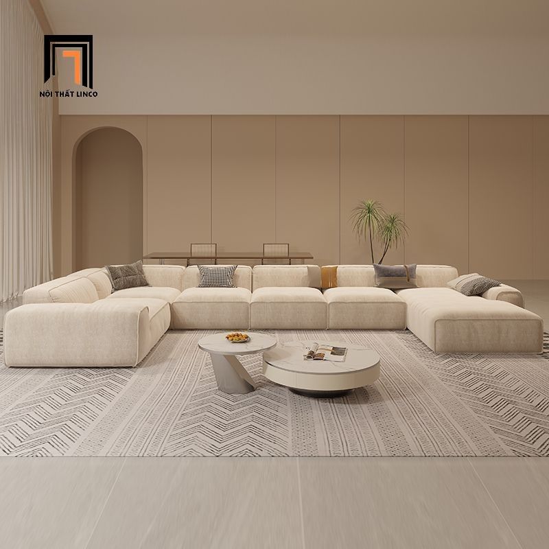  Bộ ghế sofa U UT42 Ceasar 3m7 kiểu dáng hiện đại cao cấp 