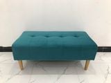  Sofa đôn chữ nhật giá rẻ 1m x 50 xanh lá vải nhung 