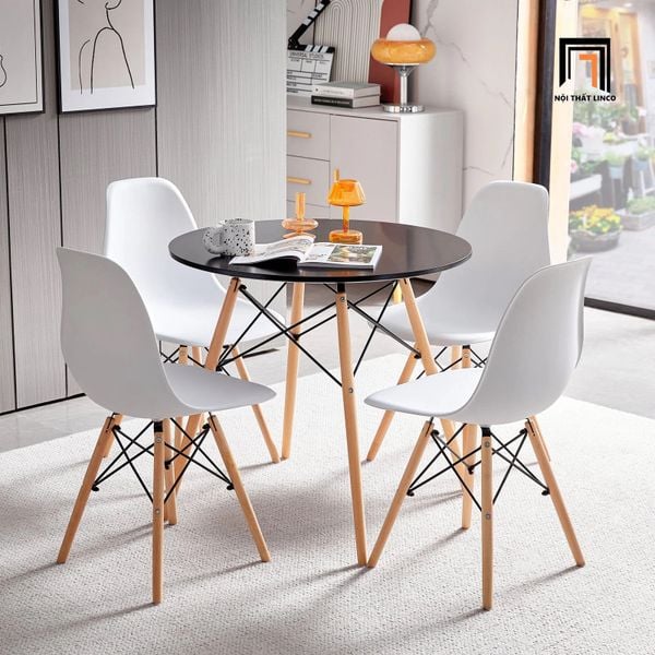 bàn ăn tròn 4 ghế ngồi