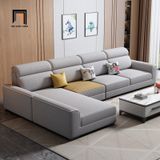  Sofa U vải nỉ UT35 Nampa phối màu xám trắng tinh tế 