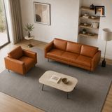  Bộ sofa phòng khách KT187 Axel chất liệu da giả đẹp 