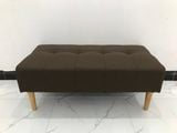  Ghế đôn sofa giá rẻ 1m x 50 màu nâu đậm vải bố 