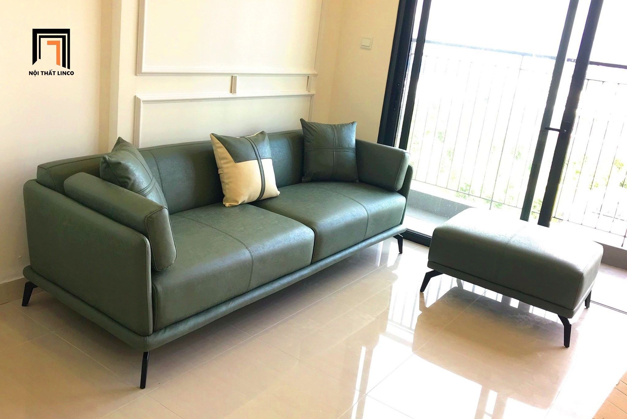  Sofa văng kiểu dáng hiện đại BHQ48 Tioga 2m2 da sang trọng 