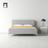  Giường ngủ căn hộ chung cư GN110 Brent bọc vải xám 1m6 x 2m 