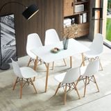  Set bàn ăn 6 ghế ngồi giá rẻ 101-BAG6-Farrer phòng bếp xinh 