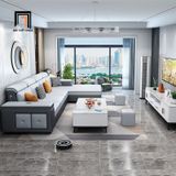 Bộ sofa U da công nghiệp UT40 Harmse dài 3m5 hiện đại 