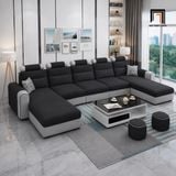  Ghế sofa chữ U UT64 Jiangsu 3m4 bọc vải cho phòng khách 