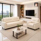  Bộ sofa phòng khách KT167 Rabot da chống trầy cao cấp 