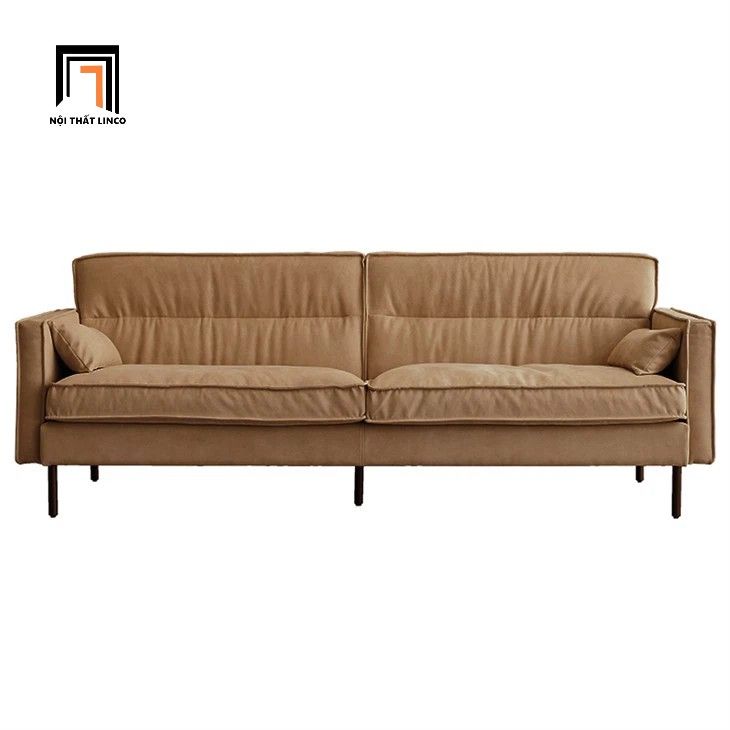  Ghế sofa băng vải nhung màu be kem BHQ52 Conrad 2m giá rẻ 