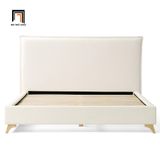  Giường ngủ bọc vải GN112 Bowsmen xám trắng cho chung cư 