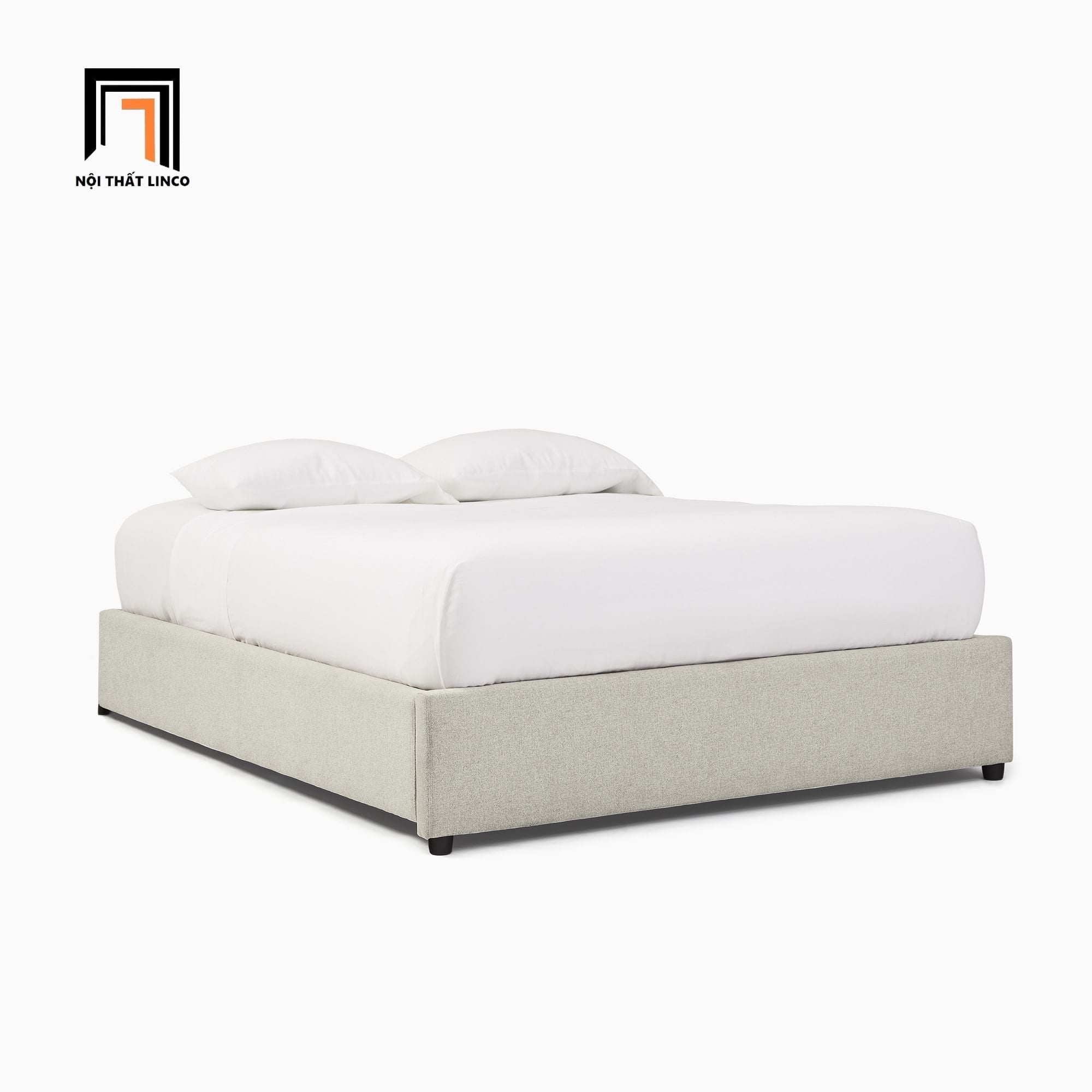  Giường divan bọc nệm giá rẻ GN126 Dixien 1m6 x 2m nhà nhỏ 