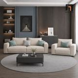  Sofa phòng khách giá rẻ KT184 Omaha màu xám trắng tinh tế 