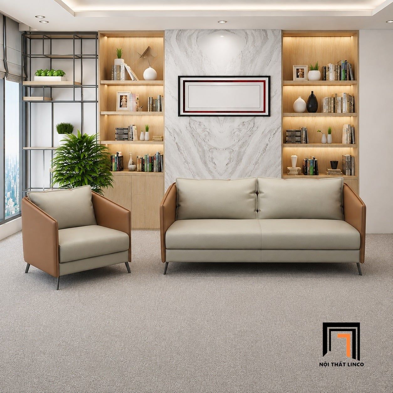  Ghế sofa tiếp khách KT147 Roxton cho không gian chuyên nghiệp 