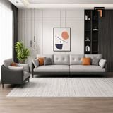  Set ghế sofa da giả hiện đại KT113 Nordice phòng khách đẹp 