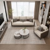  Sofa KT122 Trou bọc da đẹp cho không gian phòng khách 