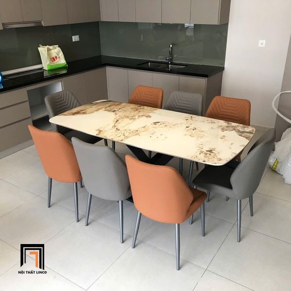 bộ bàn ăn 6 ghế hiện đại