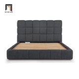  Giường ngủ bọc nỉ xám đen GN111 Smoky kiểu dáng sang trọng 